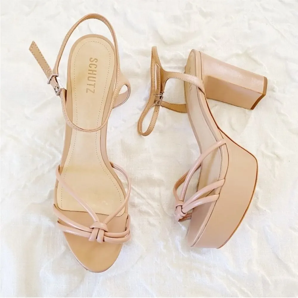 Schutz Kelsie Platform Heels Size10 New